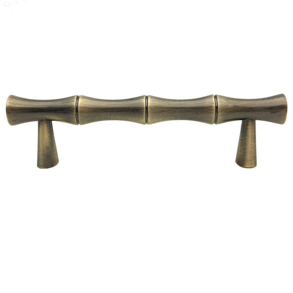 JCAKES 3 3/4" C-C Bamboo Drawer Pull Brushed Gold Nickel Polished Chrome Bronze Oil Rubbed Bronze Antique Pewter Cabinet Handle Dresser Pulls Door Handles 3.75" 96 mm (Color : Bronze)