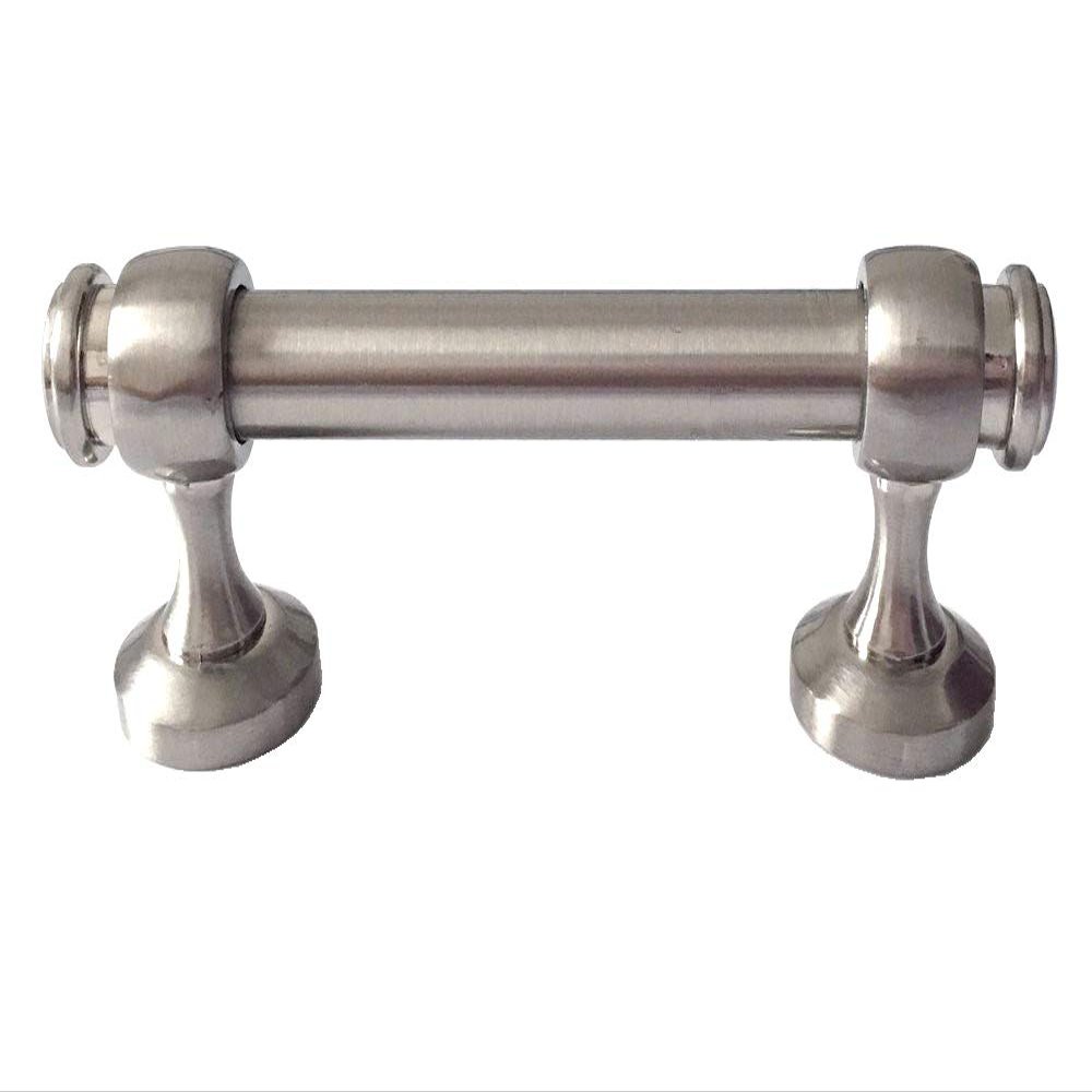 JCAKES Brushed Nickel Cabinet Pull Handle Drawer Pulls Handles Dresser Pull Cabinet Handle Knob Hardware/C-C:7.5" (Size : L:4.8" (122 mm)/C-C: 3.75" (96 mm))