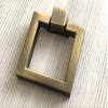 JCAKES Square Ring Drawer Knob Single Drop Pull Rings Knob Drawer Pull Pendant Dresser Pull Handles Gold Brushed Bronze Nickel Black Chrome (Color : Brushed Bronze) view 2