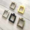 JCAKES Square Ring Drawer Knob Single Drop Pull Rings Knob Drawer Pull Pendant Dresser Pull Handles Gold Brushed Bronze Nickel Black Chrome (Color : Brushed Bronze) view 4