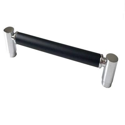 JCAKES 6.25" C-C Black Silver Drawer Pull Cabinet Handle Dresser Pulls Kitchen Door Handles Hardware Modern Chrome 6 1/4" 160 mm Centers (Size : L:5.5" (141 mm)/C-C:5" (128 mm))