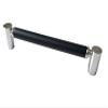 JCAKES 6.25" C-C Black Silver Drawer Pull Cabinet Handle Dresser Pulls Kitchen Door Handles Hardware Modern Chrome 6 1/4" 160 mm Centers (Size : L:5.5" (141 mm)/C-C:5" (128 mm)) view 1