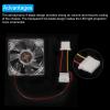 MECCANIXITY Clear Computer Case Fan 1800RPM 80mm 4 Pin Multicolor Light LED Silent Cooling Fan 4 LED 12V for Desktop Computer Radiators with 4 Screws view 4