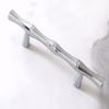 JCAKES 3" C-C Bamboo Drawer Pull Brushed Gold Cabinet Handle Dresser Pulls Kitchen Door Handles Hardware 76 mm Centers (Color : Polished Chrome) view 2
