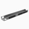 Desky 9 Plugs Power Rail  Thermal Overload Protection Desk Power Strip with USB Ports, Mountable Under Desk Cable Organizer  Grey view 1