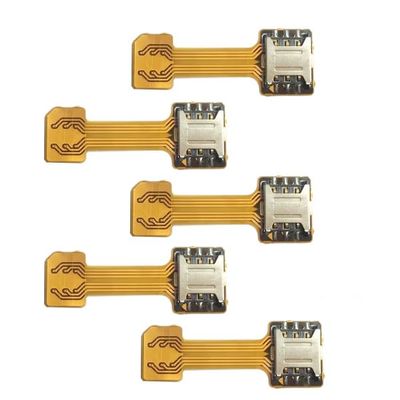5pcs Hybrid Dual Card Adapter Micro SD Nano Extension Adapter (Nano)