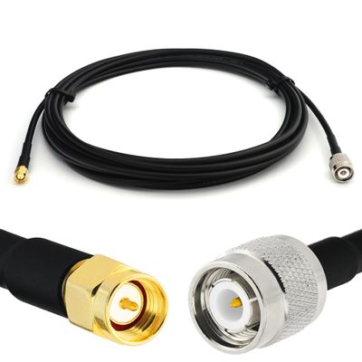 RANGEFUL 12m TNC Male to SMA Male RG58 Coaxial Cable  TNC SMA Extension Cable 39.4ft 50 Ohm