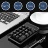 Geuxe Mini USB Numeric Keypad 19 Keys Number Pad Numpad Receiver for Accounting Laptop PC Computer (A), Black view 2