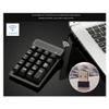 Geuxe Mini USB Numeric Keypad 19 Keys Number Pad Numpad Receiver for Accounting Laptop PC Computer (A), Black view 3