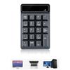Geuxe Mini USB Numeric Keypad 19 Keys Number Pad Numpad Receiver for Accounting Laptop PC Computer (A), Black view 4