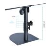 GLigeT Monitor Speaker Stands Speaker Bracket Desktop Speaker Bracket 0-15  Fine Tuning Angle Monitoring Speaker Study Studio Monitor Stand (Color : A) view 3