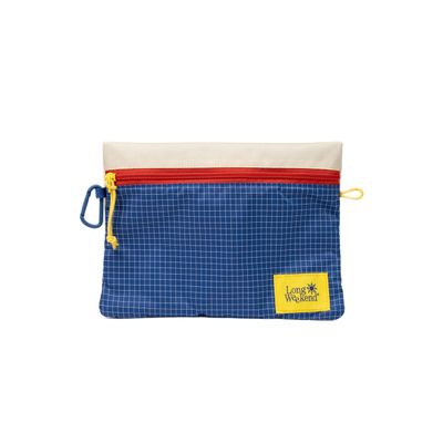 Long Weekend Everyday Zip Pouch Weatherproof Travel Organizer with Carabiner Clip (Size: Large)