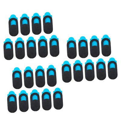 jojofuny 27pcs Webcam Cover Slide for Laptop Desktop Tablet Smartphone Easy to Install Plastic Protects Against Viewing Black