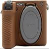 A6700 Camera Case, BMAOLLONGB Fullbody Thin Lightweight Silicone Camera Skin Body Rubber Cover Case for Sony Alpha A6700 (Coffee, Smooth) view 1