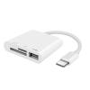 3-Port USB Type C to Card Reader Adapter SD Card Reader for MacBook Pro Laptop view 1