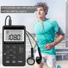 Geuxe Portable Radio Digital Portable Mini Radio Receiver with LCD Display Rechargeable Battery view 2