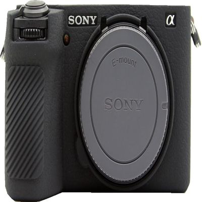 A6700 Camera Case, BMAOLLONGB Fullbody Thin Lightweight Silicone Camera Skin Body Rubber Cover Case for Sony Alpha A6700 (Black, Frosting)
