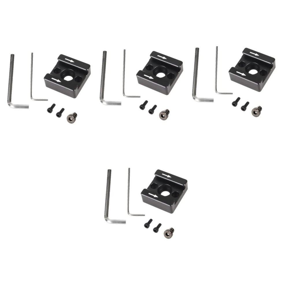 jojofuny 4sets Cold Shoe Adapter Camera DSLR Flash Bracket Mount Easy Install No Tools Required