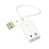 jojofuny 6pcs USB External Sound Card Adapter Laptop USB Audio Adapter Microphone Input and Headphone Output Independent Noise Reduction for Sound No Drivers Needed Compatible Laptops and view 3