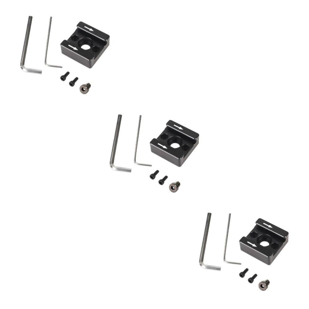 jojofuny 3sets Flash Cold Shoe Mount Adapter Hole Camera Accessory Mount for Monitor Compatible