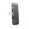 jojofuny 3pcs USB- Adapter Audio Jack USB and Pd Charging for Laptop Compact Grey Design for Seamless Connectivity view 3
