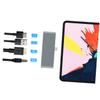 jojofuny 3pcs USB- Adapter Audio Jack USB and Pd Charging for Laptop Compact Grey Design for Seamless Connectivity view 4