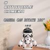 Geuxe 1080P Astronaut Robot Webcam IP WiFi Wireless Baby Security Camera with Night Vision Noise Reduction(White) view 2