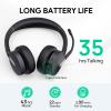 Yealink BH70 Dual Wireless Headset with Mic for Work, Bluetooth Headphone with Teams Certification, up to 35h Talk Time, 147g All-Day Wearing Comfort, Perfect for Open Office Home Hybrid Work view 4