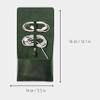 Travel Leather Cable Organizer Charger Bag Case, Desk Organizer Gift for Dad, Gift for Mom (Green) view 2