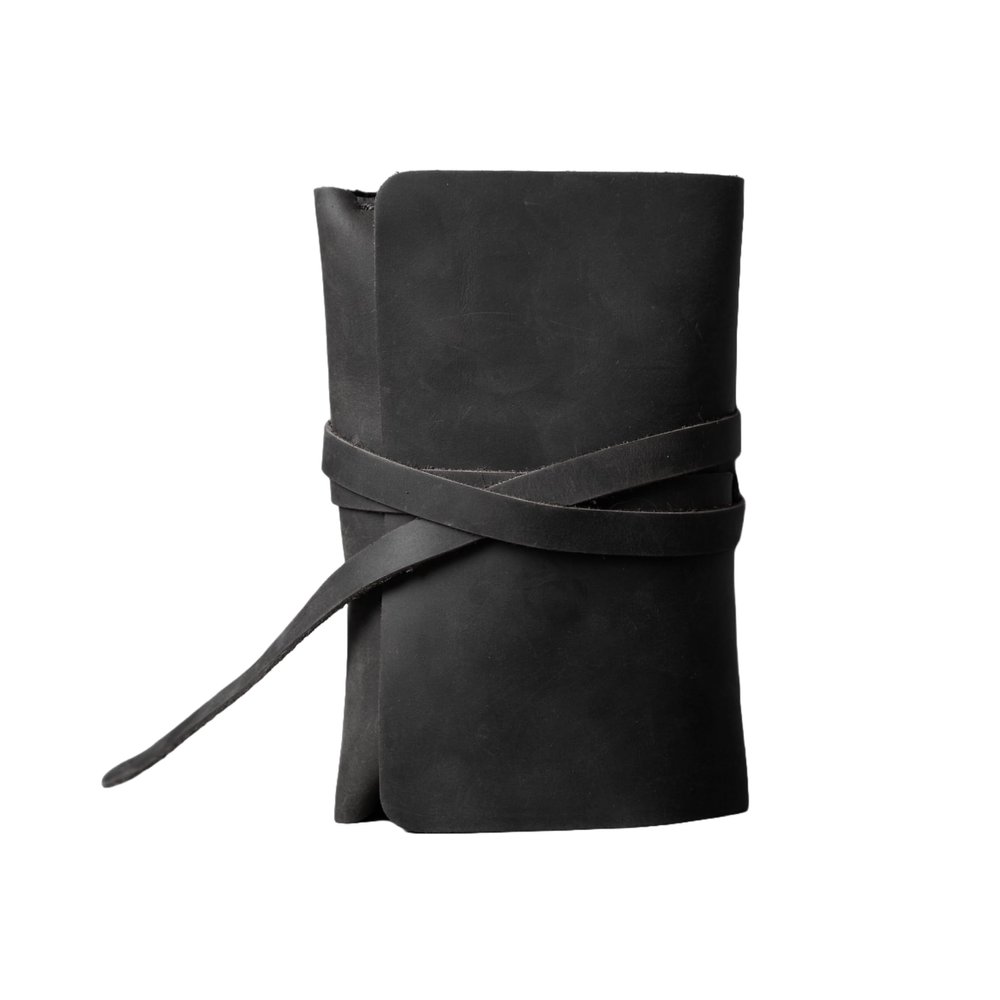 Travel Leather Cable Organizer Charger Bag Case, Desk Organizer Gift for Dad, Gift for Mom (Black)