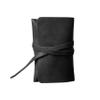 Travel Leather Cable Organizer Charger Bag Case, Desk Organizer Gift for Dad, Gift for Mom (Black) view 1