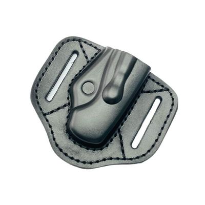 Echeson 1PC Knife Sheath, Leather Knife Cover for Belt Fits for Spyderco Para3 C223 (Size : Black)