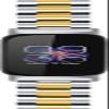 Metal Bands Compatible for Fitbit Inspire 3 for Women & Men,Solid Stainless Steel Adjustable Strap Replacement Band for Inspire 3 Fitness Tracker (GoldSilver) view 3