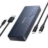 40Gbps M.2 NVMe Enclosure with Cooling Fan,Thunderbolt SSD Enclosure for M1 Pro/Max Mac,MOKiN Aluminum M.2 Enclosure Support M/B+M Key Size 2280/2260/2242 Compatible with Thunderbolt 3/4/USB4/3.2/3.1 view 1