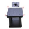 GLigeT Monitor Speaker Stands Floor Stand Audio Thick Desktop Speaker Base Sound Bracket Stand Nail Foot Pad Shock Absorbing Shelf Speaker Bracket Studio Monitor Stand (Size : 40-D) view 4