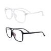 AOOLIA 3 PCs Blue Light Blocking Glasses - Square Fake Eyeglasses, Anti UV Ray Computer Gaming Glasses for Women Men (2Pack-Clear,Black) view 1