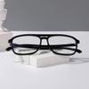 AOOLIA 3 PCs Blue Light Blocking Glasses - Square Fake Eyeglasses, Anti UV Ray Computer Gaming Glasses for Women Men (2Pack-Clear,Black) view 4