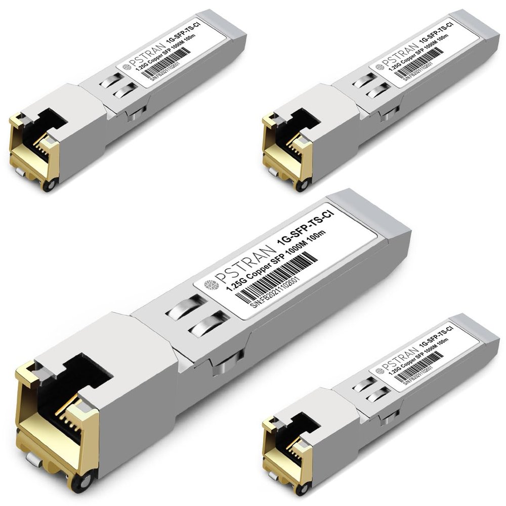 OPSTRAN 1000BASE-T SFP RJ45 Copper Transceiver Module Compatible with Arista SFP-1G-T 100m Cat5e/6 4 Pack