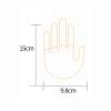 Car Finger Light Car Interior Light to Express Yourself Easy Installation Auto Truck Accessories Led Middle Finger Sign, Yellow view 4