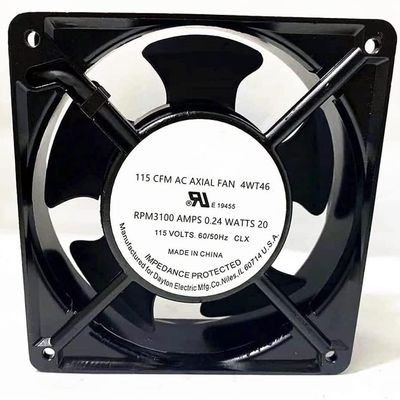 Beautyrankle 4WT46 Fan 115VAC Dayton 0.24AMPS 20WATTS 115 CFM 12012038mm Cooling Fan
