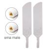 Banyanxin 100% Original 40dbi 5G 4G LTE WI-FI Omni SMA TS9 External Antenna for Modem Router 2piece (White SMA Male) view 2