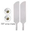 Banyanxin 100% Original 40dbi 5G 4G LTE WI-FI Omni SMA TS9 External Antenna for Modem Router 2piece (White rp SMA) view 2