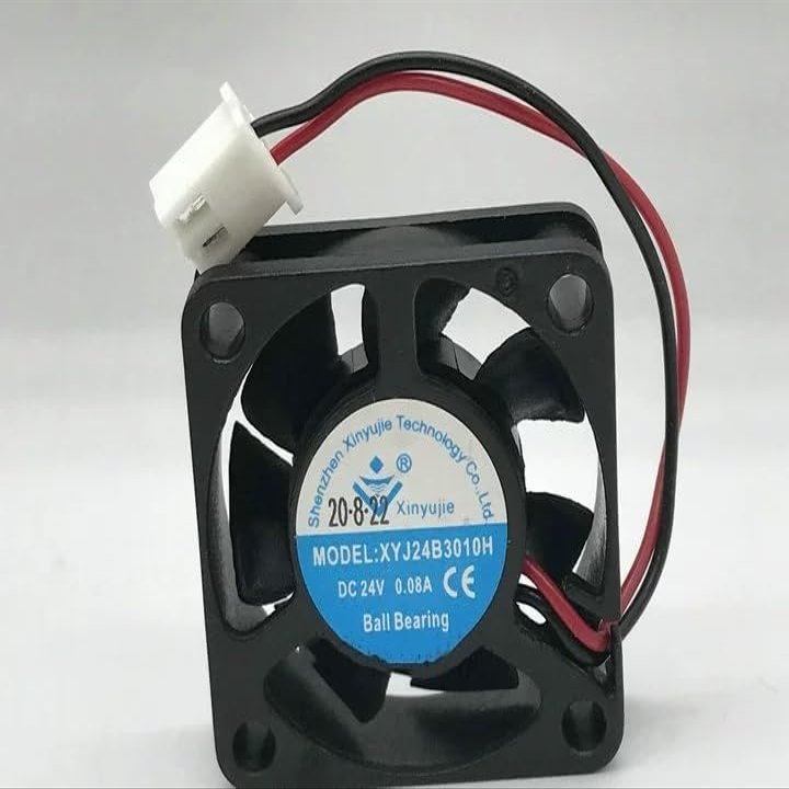Beautyrankle 30x10MM DC24V 0.08A Axial Flow Computer Fan for Desktop, Laptop