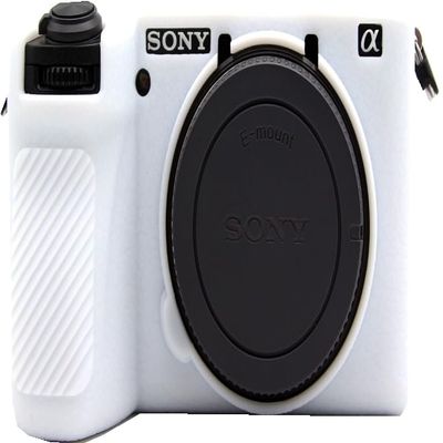 A6700 Camera Case, BMAOLLONGB Fullbody Thin Lightweight Silicone Camera Skin Body Rubber Cover Case for Sony Alpha A6700 (White, Frosting)