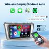 2G+64G Car Radio for Toyota Camry 2006-2011 with Wireless CarPlay/Android Auto, Podofo 9 Inch 2.5D Touch Screen Stereo Android 13 GPS WiFi Bluetooth FM/RDS Aduio Support HD Backup Camera view 3
