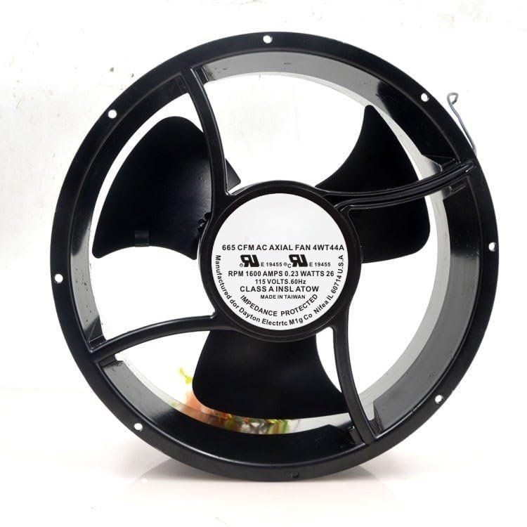 Beautyrankle Fan for Dayton 4WT44A 665 CFM AC 115V 0.23A 25489 25.4CM Axial Fan