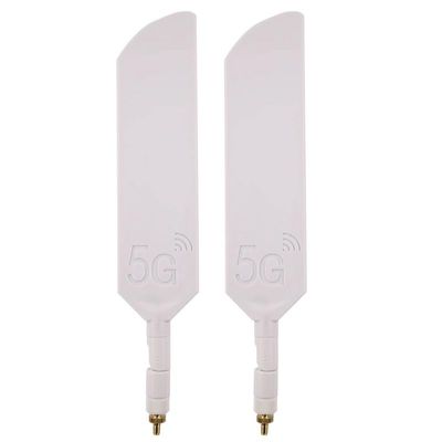 Banyanxin 100% Original 40dbi 5G 4G LTE WI-FI Omni SMA TS9 External Antenna for Modem Router 2piece (White ts9)