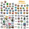 100 PCS Soccer Stickers Sports Football Stickers for Laptop Water Bottle Computer Refrigerator Luggage Phone Case Bicycle Teens (Soccer) view 2