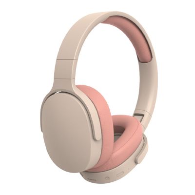 Noise-Cancelling Wireless Bluetooth Headset, 5.1 Chip Stereo Over Ear Headphone Foldable, 10 Hours Constant Music Playing with Mic for PC/Phone/Tablets Pink
