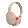 Noise-Cancelling Wireless Bluetooth Headset, 5.1 Chip Stereo Over Ear Headphone Foldable, 10 Hours Constant Music Playing with Mic for PC/Phone/Tablets Pink view 1